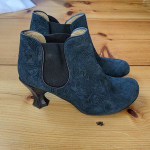 Fluevog - Rosa teal ankle boot - size 10